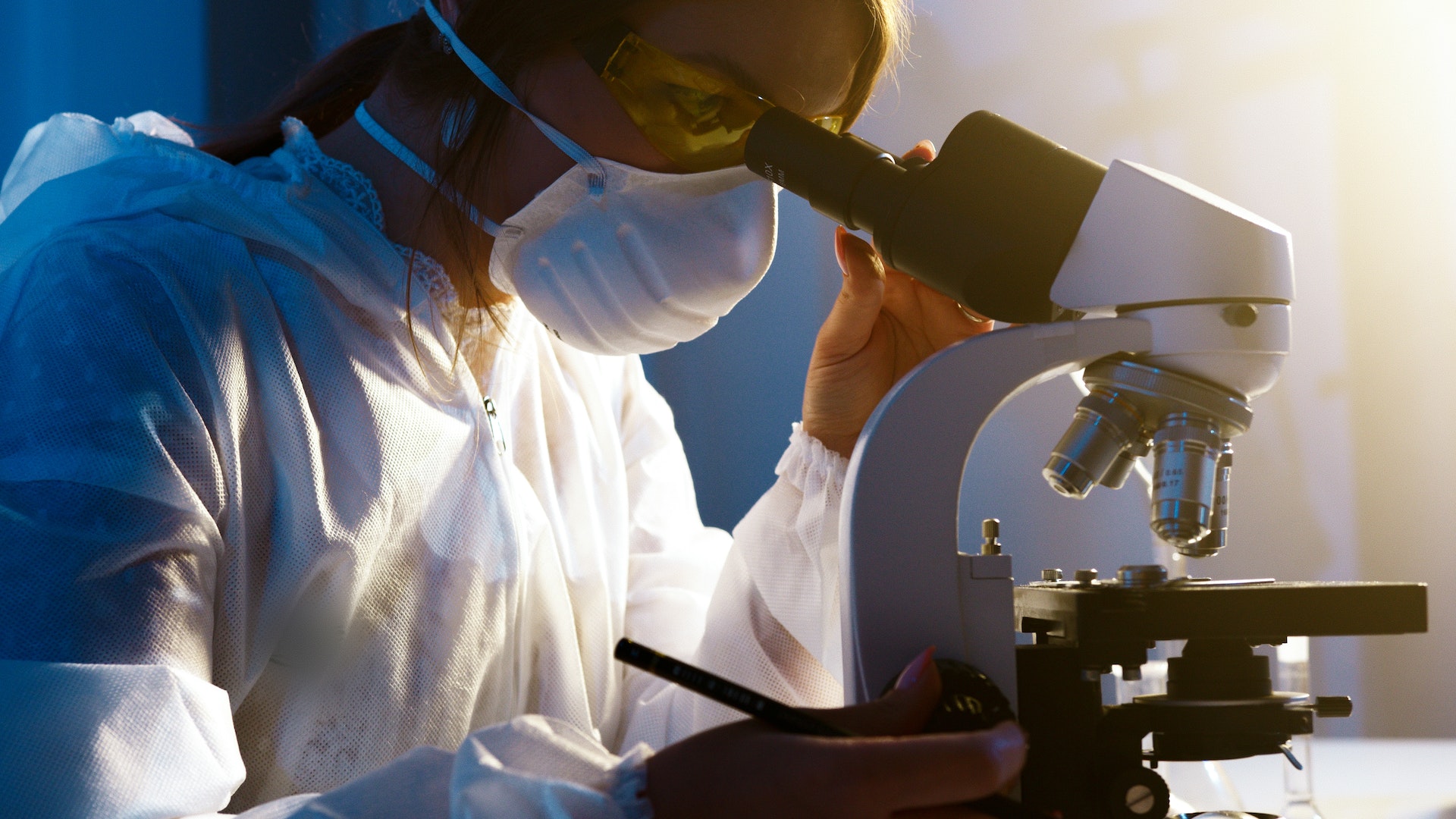 Researcher analyzing samples for biotechnology companies